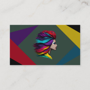 Hair Stylist Beauty Salon Parlour Cosmetics Servic Business Card