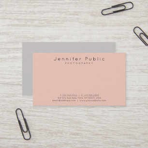Hair Stylist Beauty Salon Photographer Matte Chic Business Card