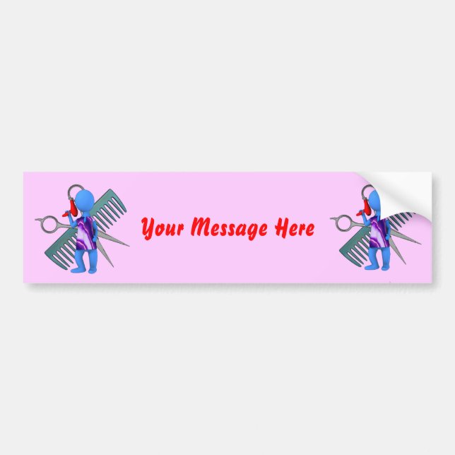 Hair Stylist Bumper Sticker (Front)