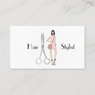Hair stylist business card