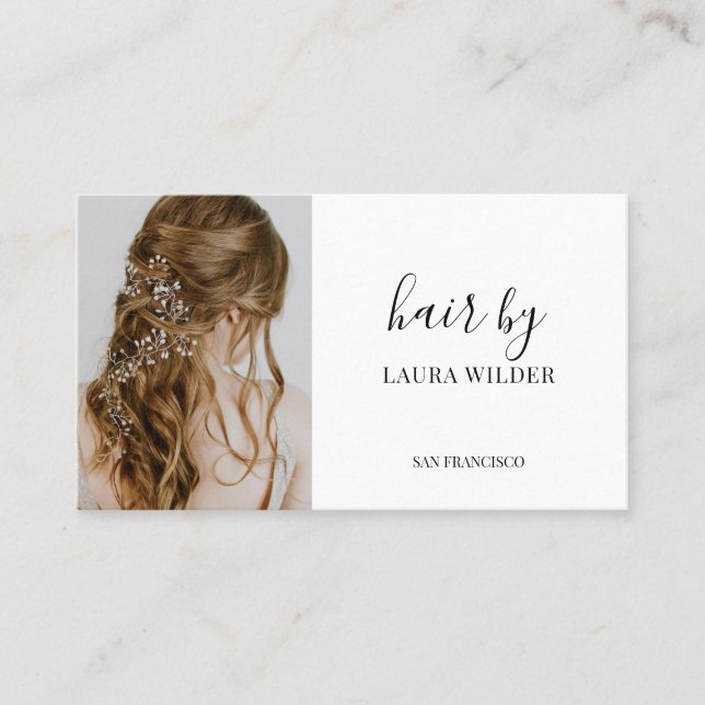 Hair Stylist Business Card (Front)
