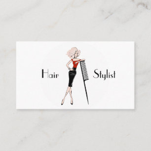Hair stylist business card