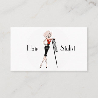 Hair stylist business card