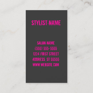 Hair Stylist Business Card