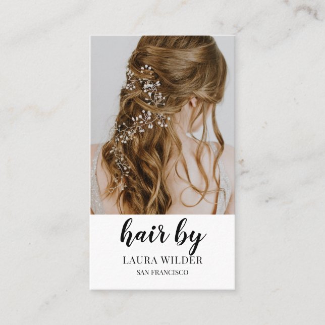 Hair Stylist Business Card (Front)