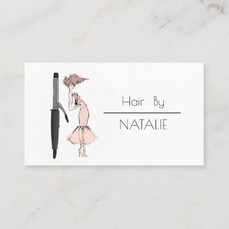 Hair stylist business card