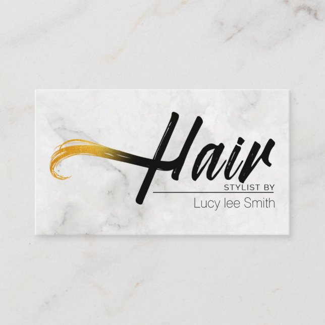 Hair Stylist Business Card (Front)