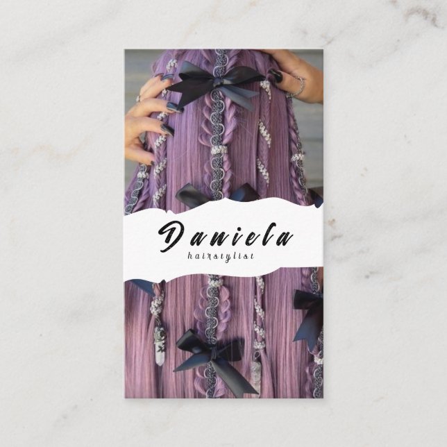 Hair Stylist Business Card (Front)