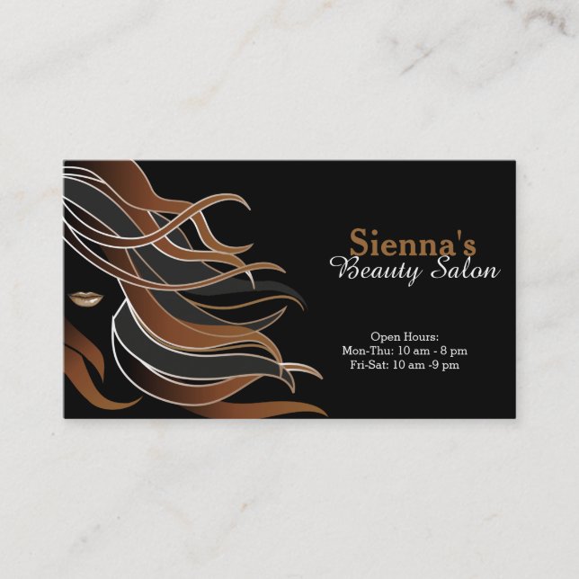 Hair stylist business card (Front)