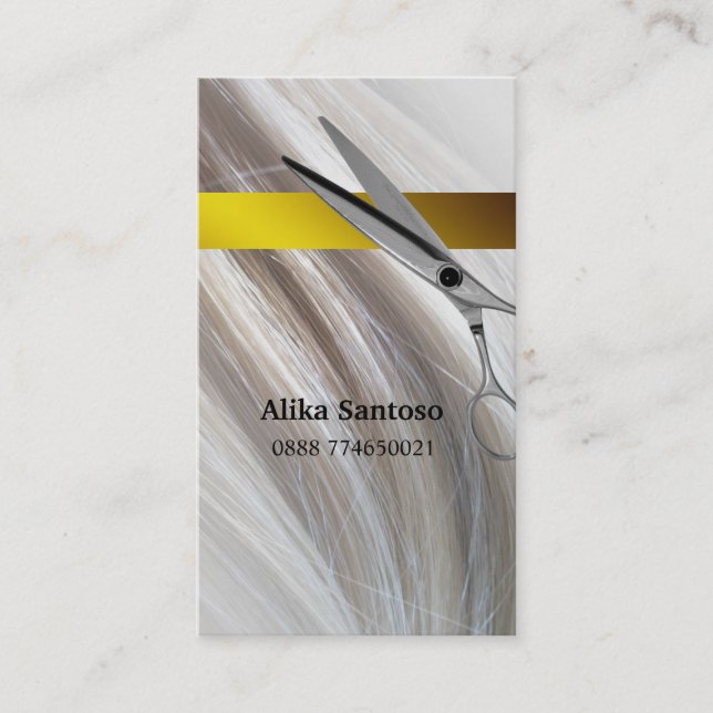 Hair Stylist Business Card (Front)