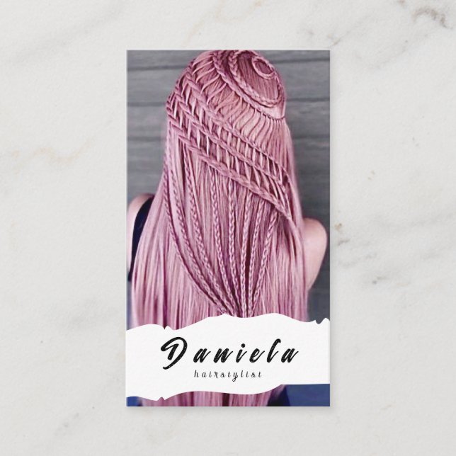 Hair Stylist  Business Card (Front)