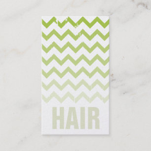 Hair Stylist Business Card - Cracked Green Ombre