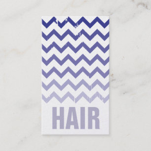 Hair Stylist Business Card - Cracked Indigo Ombre
