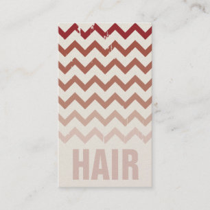Hair Stylist Business Card - Cracked Red Ombre