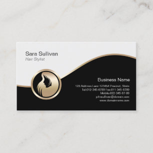 Hair Stylist Business Card Hair Fashion Style Icon