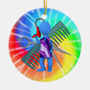 Hair Stylist Ceramic Tree Decoration