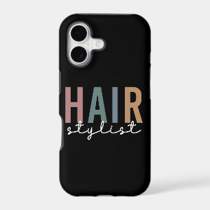 Hair Stylist Cheetah Typography Hairdresser Gift