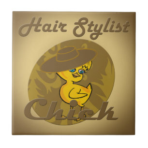 Hair Stylist Chick #6 Tile