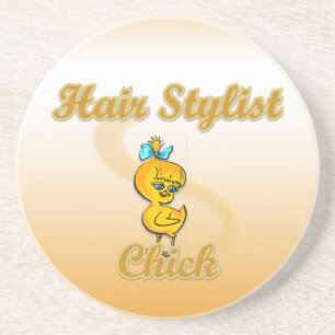 Hair Stylist Chick Coaster