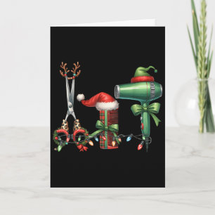 Hair Stylist Christmas Hairdresser Licensed Hairas Card