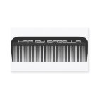 Hair stylist comb modern black hair salon branding