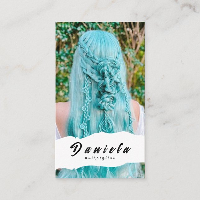 Hair Stylist Cute Business Card (Front)