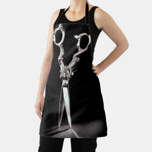 Hair Stylist Cute Scissor Minimalist Barber Shop Apron
