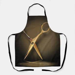 Hair Stylist Cute Scissor Minimalist Barber Shop Apron