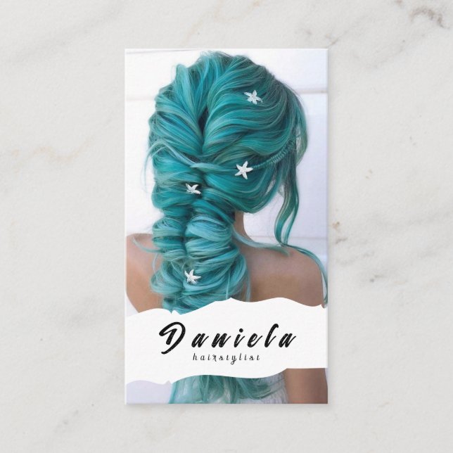 Hair Stylist Cute Scissor Minimalist Blush Pink Business Card (Front)