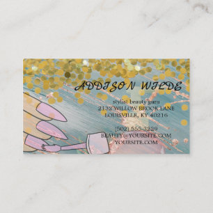 Hair Stylist Cute Scissor Minimalist Business Card
