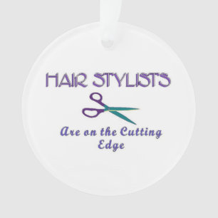 Hair Stylist Cutting Edge Ornament