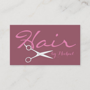 Hair Stylist Elegant Copper Rose Background Business Card