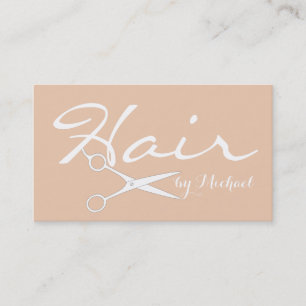 Hair Stylist Elegant Desert Sand Background Business Card