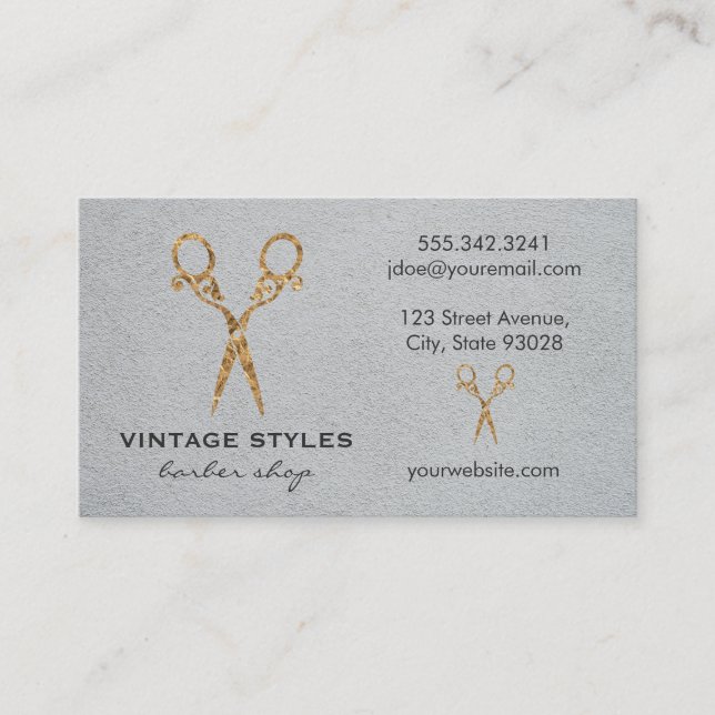 Hair Stylist | Fancy Shears Business Card (Front)