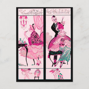 HAIR STYLIST ,FASHION BEAUTY SALON MAKE UP ARTIST POSTCARD