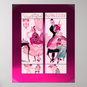 HAIR STYLIST ,FASHION BEAUTY SALON MAKE UP ARTIST POSTER