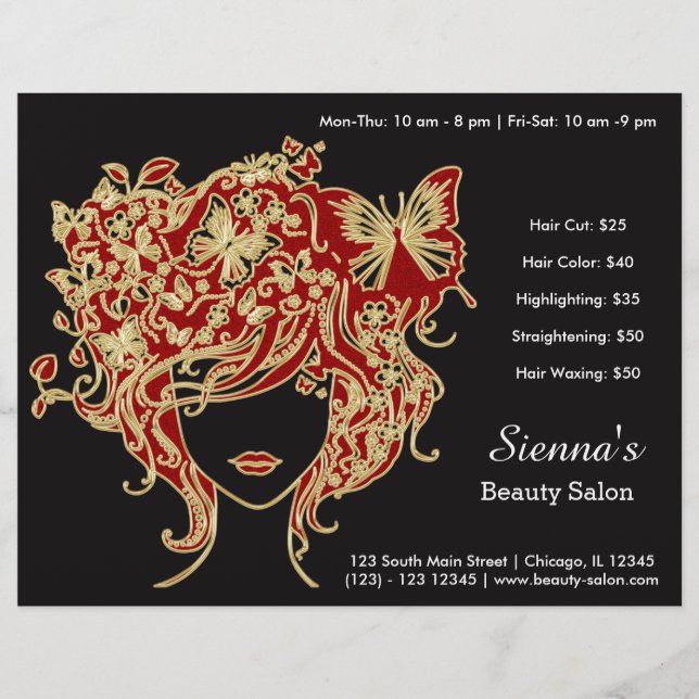 Hair stylist flyer (Front)