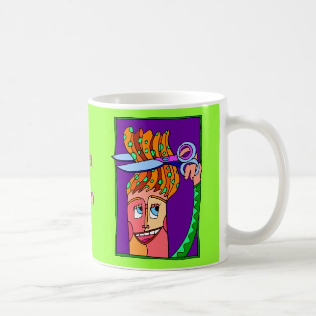 Hair stylist fun and colourful Mug (Right)