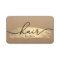 Hair Stylist Gold Brush Stroke Salon Rustic Kraft