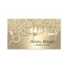 Hair Stylist Gold Glitter Drips Beauty Salon