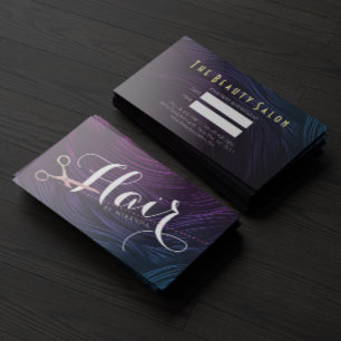 Hair Stylist Hairdresser Beauty Rose Gold Scissors Appointment Card