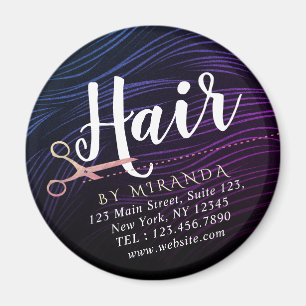 Hair Stylist Hairdresser Beauty Rose Gold Scissors Magnet