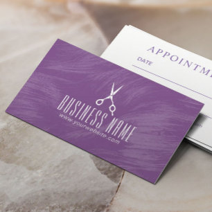 Hair Stylist Hairdresser Purple Salon Appointment