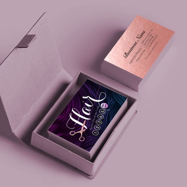 Hair Stylist Hairdresser Rose Gold Scissor Loyalty (Creator Uploaded)