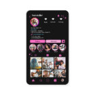 Hair Stylist Instagram Trendy Unique Chic QR Pink