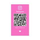 Hair Stylist Instagram Trendy Unique Chic QR Pink