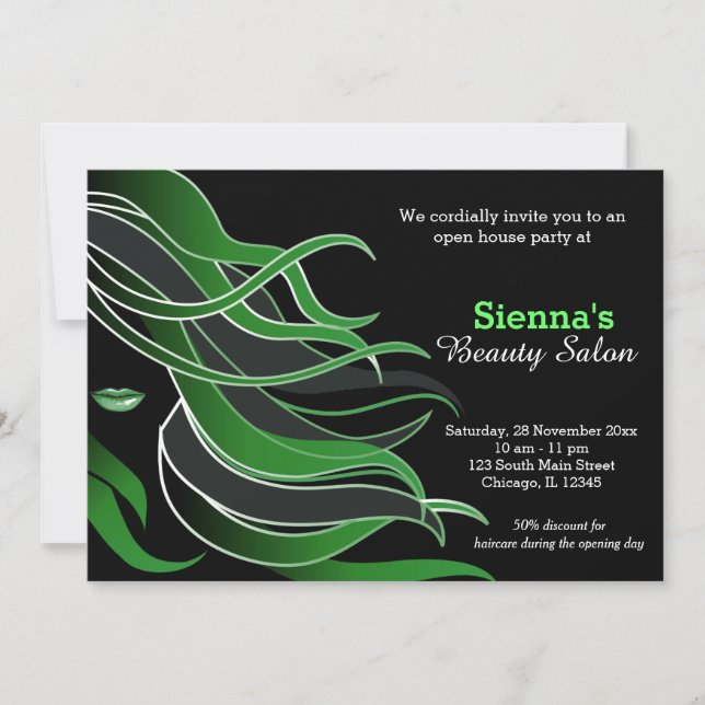 Hair Stylist Invitation (Front)