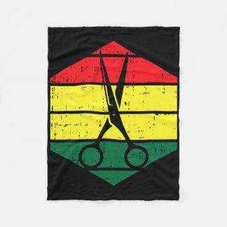 Hair-stylist Juneteenth Blm Black History Hairdres Fleece Blanket