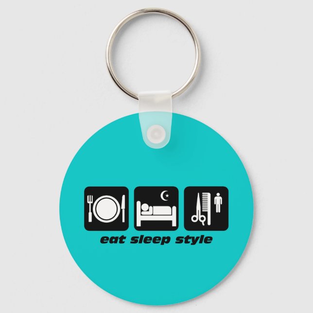 Hair stylist key ring (Front)