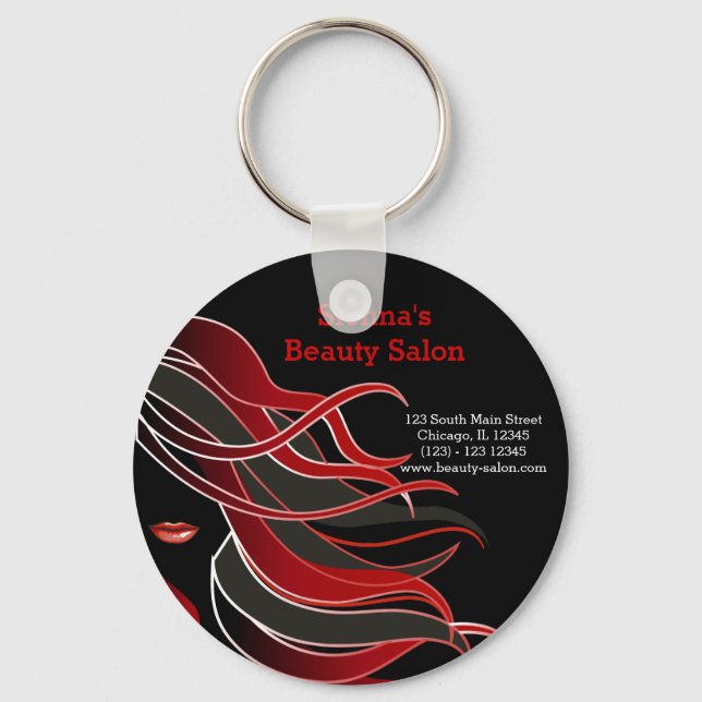 Hair stylist key ring (Front)